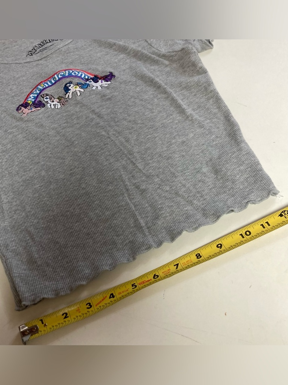 MLP Embroidered Gray Top - Picture 4 of 7